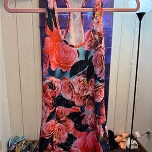 lululemon athletica Floral Tank Top - Pink and Black